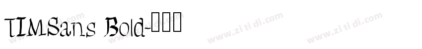 TIMSans Bold字体转换